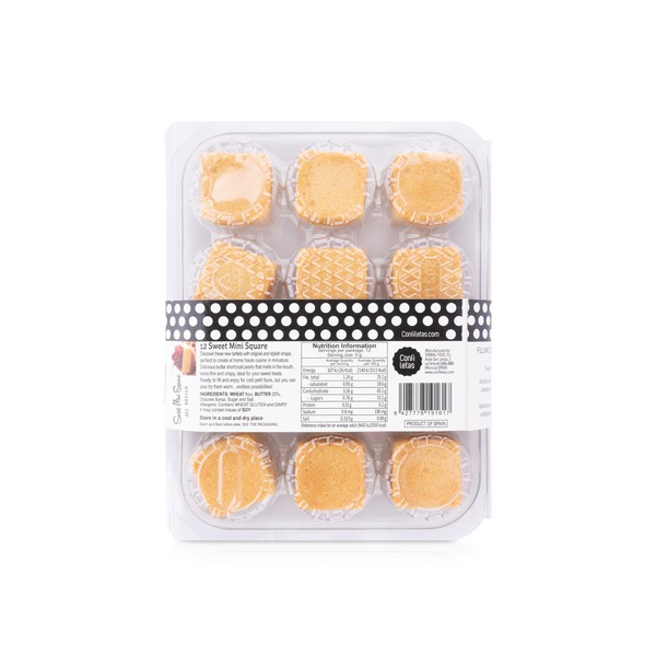 Confiletas All Butter Mini Square Tartlets 62g