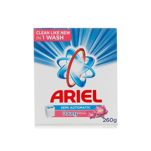 Buy Ariel blue semi automatic laundry powder with Downy 260g in UAE