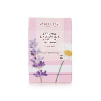 Waitrose Camomile, Limeflower & Lavender Infusion 20s 30g