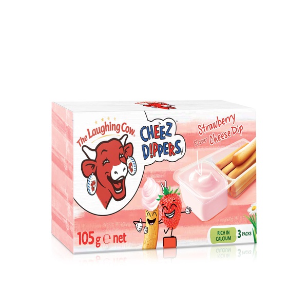 La Vache qui rit Dip & Crunch Strawberry Cheese & Breadstick Snack x 3 105g