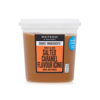 Waitrose Cooks' Ingredients Salted Caramel Icing Vegan 400g