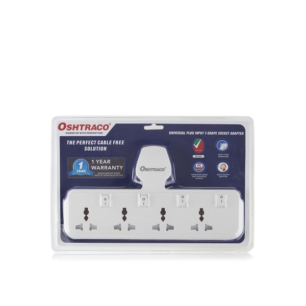 Oshtraco T-Socket Switched Adapter 4 Way