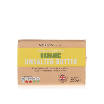 Spinneysfood Organic Unsalted Butter 250g