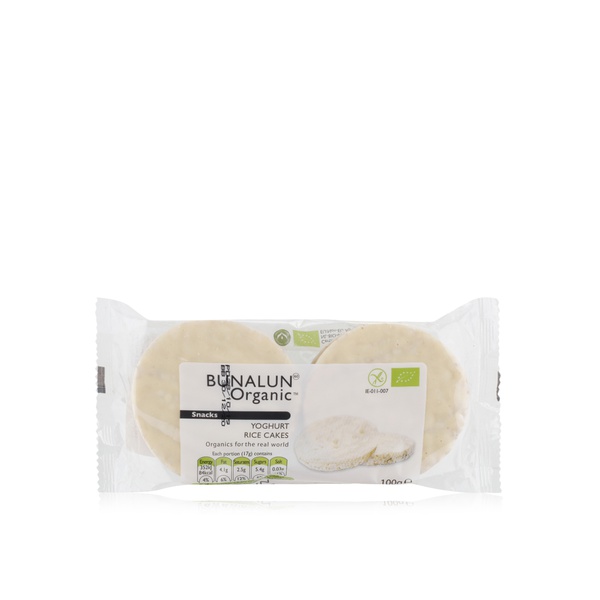 اشتري Bunalun organic yoghurt rice cakes 100g في الامارات