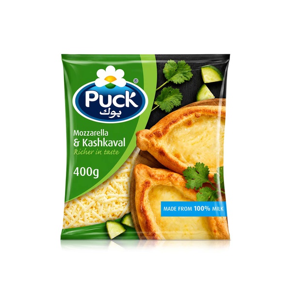 Puck Shredded Mozzarella & Kashkaval Cheese Mix 400g