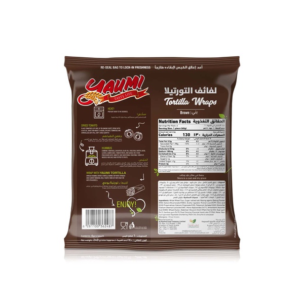 Yaumi Brown Tortilla Wraps 240g