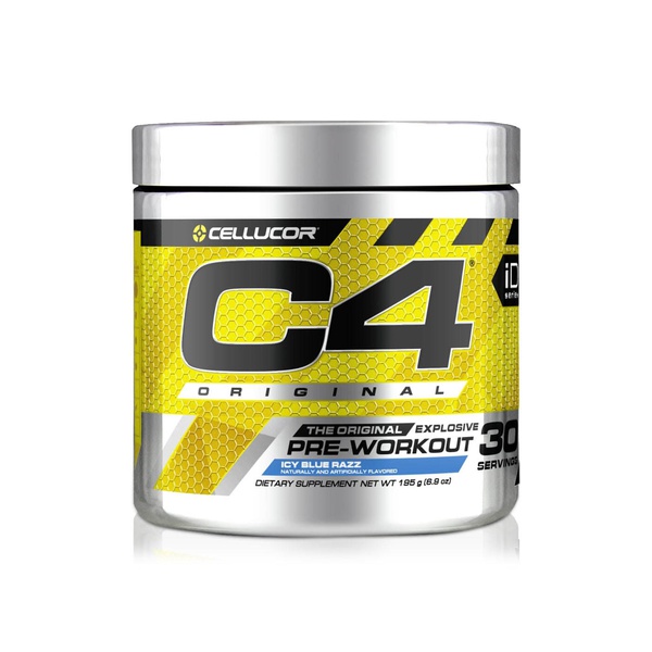 C4 Original Icy Blue Razz Pre Workout Supplement 195g