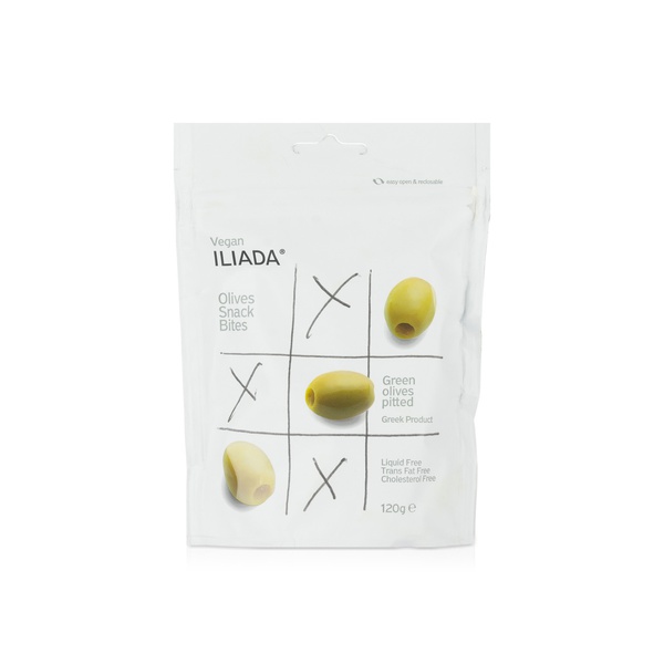 Iliada Olives Snack Bites Green Pitted 120g