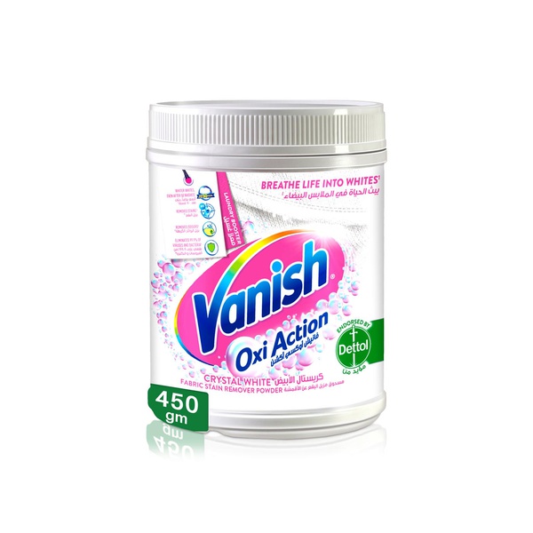 Vanish Fabric Oxi Action Stain Remover Powder for White Clothes 450g