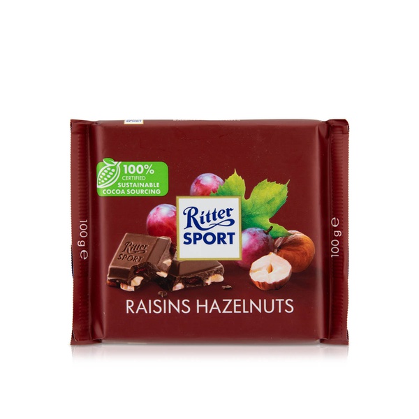 Ritter Sport Chocolate Raisins & Hazelnuts 100g