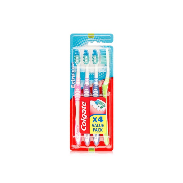 اشتري Colgate Extra Clean toothbrush pack x4 في الامارات