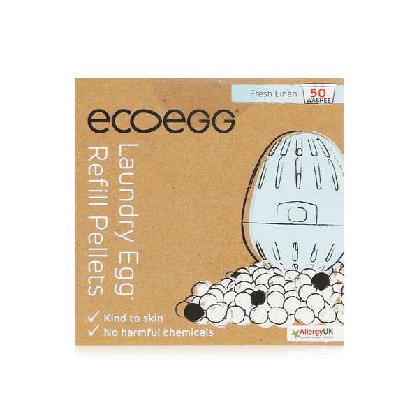 اشتري Ecoegg laundry egg refill fresh linen 50 washes 123g في الامارات