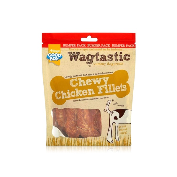 Wagtastic Chewy Chicken Fillets Dog Treats 320g