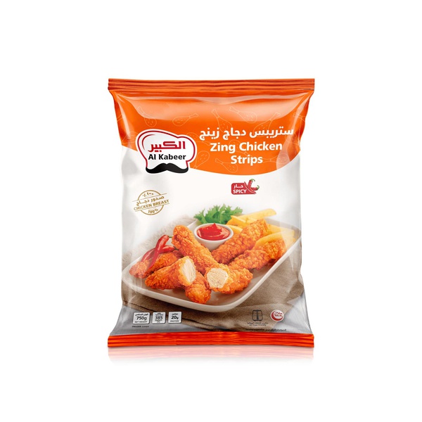Al Kabeer Zing Chicken Strips Spicy 750g