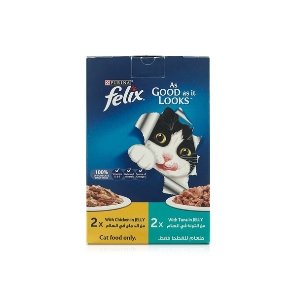Felix As Good As It Looks Cat Food Chicken and Tuna 340g x 4