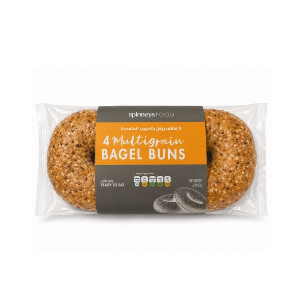 Spinneysfood Multigrain Bagel Buns x 4