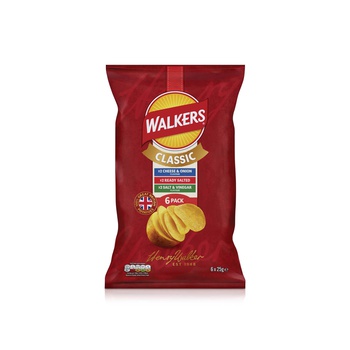 Walkers Assorted Flavours 6 x 25g