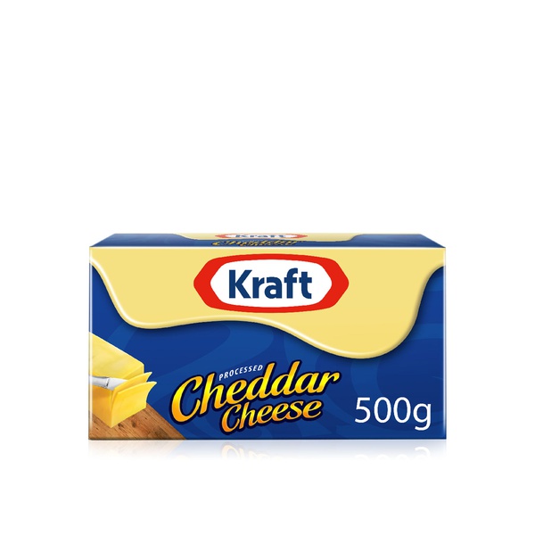اشتري Kraft cheddar cheese block 500g في الامارات