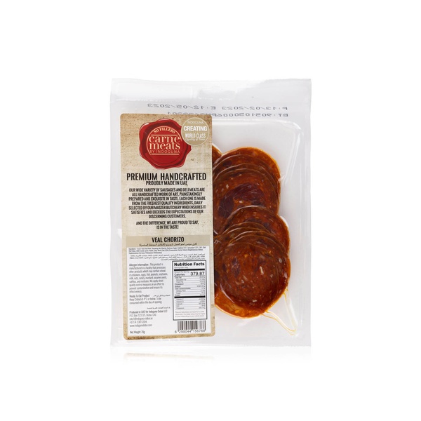 Carne Meats sliced veal chorizo 70g