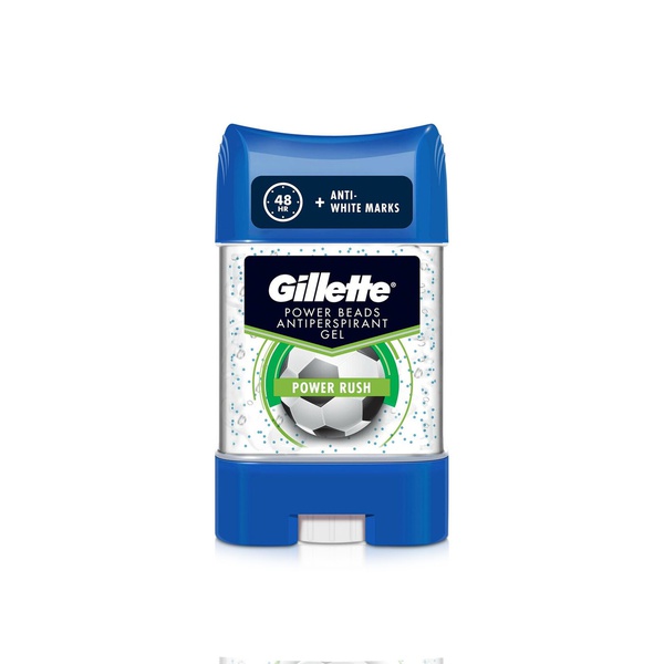 اشتري Gillette Power Rush clear gel antiperspirant stick 75ml في الامارات