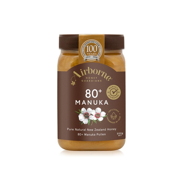 اشتري إيربورن العسل 80+ حبوب لقاح مانوكا 500 غرام في الامارات