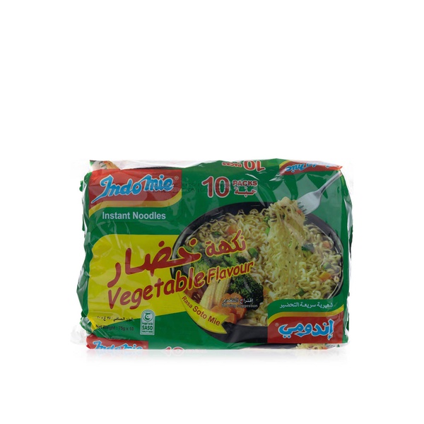 Buy Indomie soto noodles vegetable flavour 10 x 75g in UAE