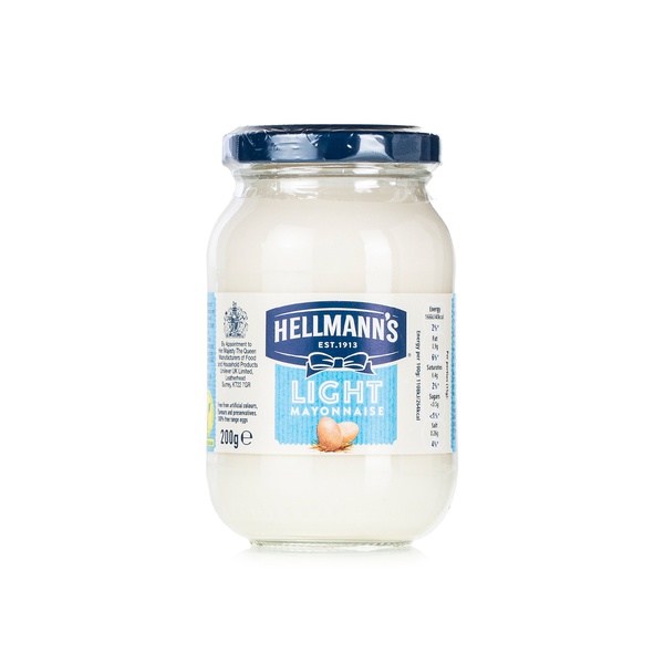 Buy Hellmanns light mayonnaise 200g in UAE