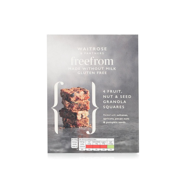 Waitrose Free from 4 Fruit, Nut, and Seed Granola Squares