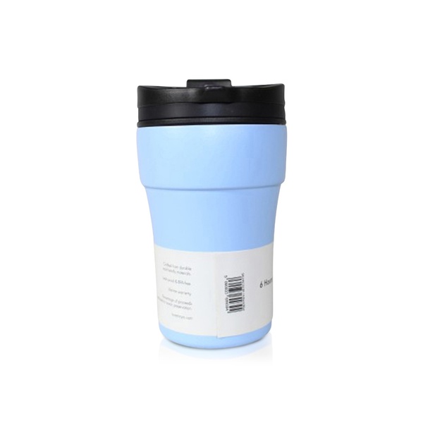Moya Low Tide Travel Coffee Mug Black/powder Blue 250ml