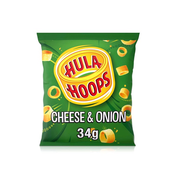 Hula Hoops Cheese And Onion Chips 34g