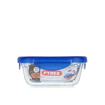 Pyrex Cook & Go Square Dish with Lid 900ml