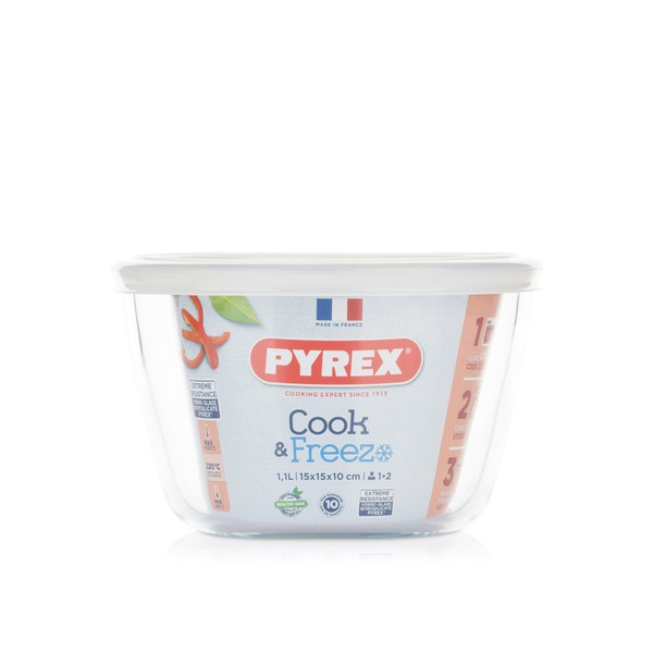 Pyrex Cook & Freeze Glass Storage Round 1.1L