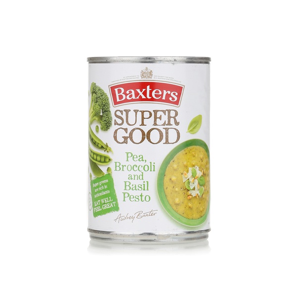 Baxters Super Good Pea Broccoli Basil & Pesto Soup 400g