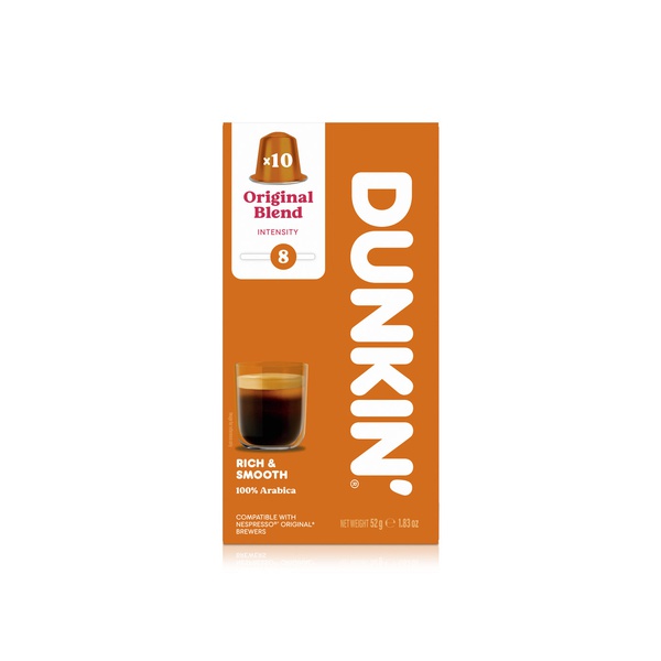 Dunkin Original Blend Coffee Capsules x 10