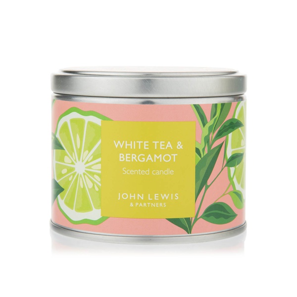 John Lewis Tea and Bergamot Candle Tin