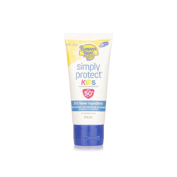 Banana Boat simply protect kids sunscreen lotion SPF50 90ml price in