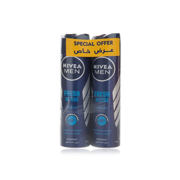 Nivea Deodorant Spray Fresh Men 2 x 150ml