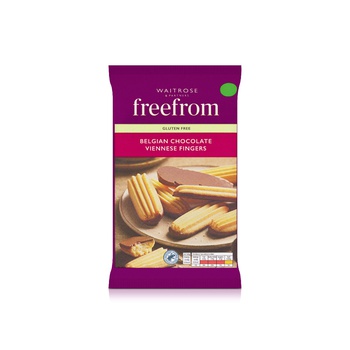 Waitrose Free From Gluten Free Belgian Chocolate Viennese Fingers 120g