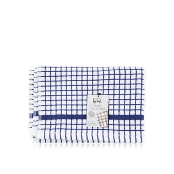 Waitrose Blue Terry Tea Towel