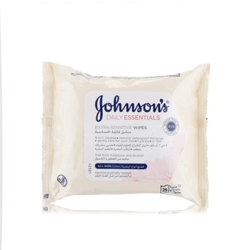 Johnson's Fragrance Free Facial Wipes 25s