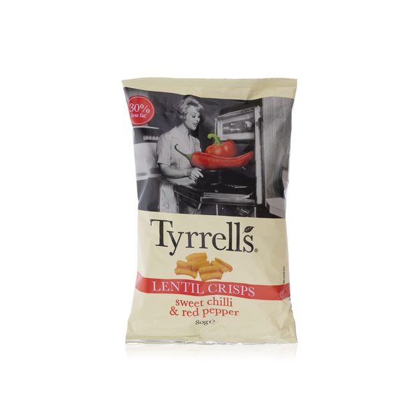 Tyrrells Lentil Crisps Sweet Chilli and Red Pepper 80g