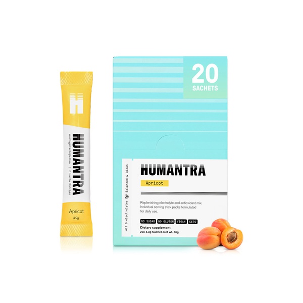 Humantra Apricot Electrolyte Supplement 20 Sticks