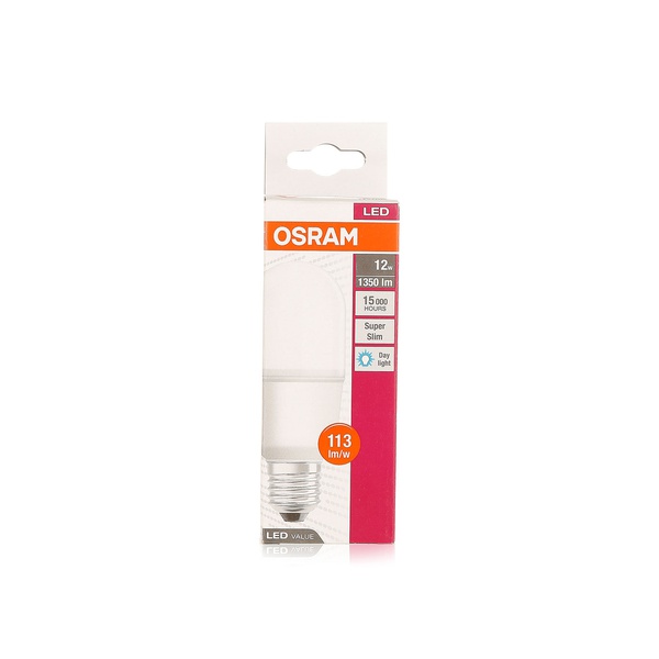 Buy Osram LED value super slim screw bulb 12W day light in UAE