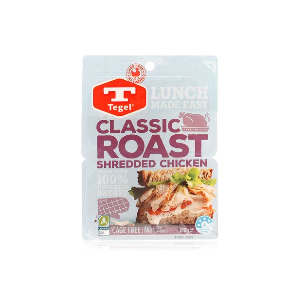 اشتري Tegel classic roast shredded chicken 2x50g في الامارات