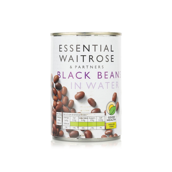 Waitrose Essential Black Beans in Water 420g