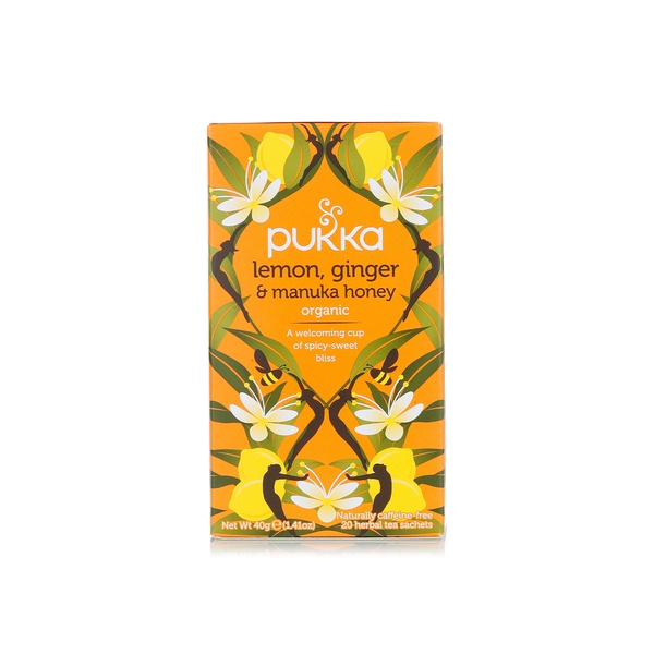 Pukka Organic Lemon Ginger & Manuka Honey Tea 20s 40g