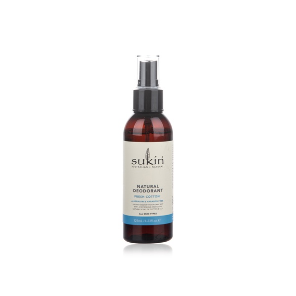 Sukin Natural Deodorant Spray Fresh Cotton 125ml