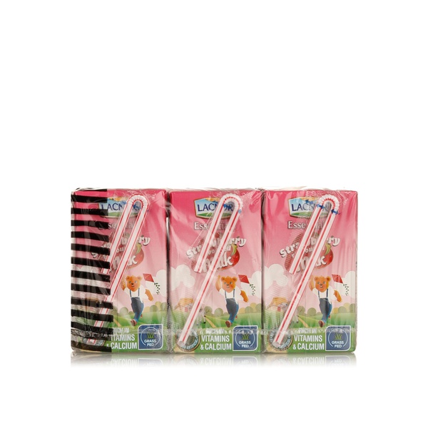 Lacnor Essentials Milk Strawberry 6 x 125 Ml
