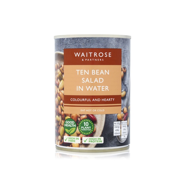 Waitrose 10 Plant Varieties Bean Salad In Water 400g
