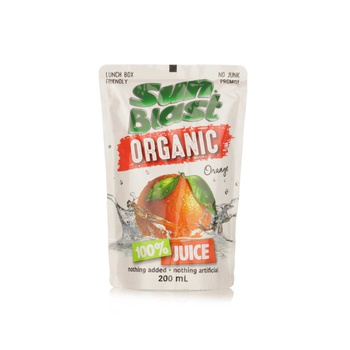 Sunblast Organic Orange Juice 200ml